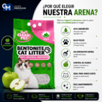 BENTONITA: Arena para Gatos - Aroma Manzana 4kg