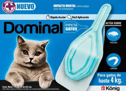 Pipeta antipulgas para gatos hasta 4 kg