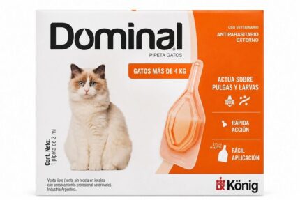 Pipeta antipulgas para gatos de más de 4 kg