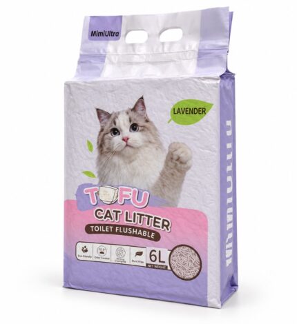 Arena de Tofu para Gatos 6 L – Aroma Lavanda