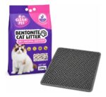 Kit de arena para gatos 20 kg con alfombra sanitaria, Grupo Meridian